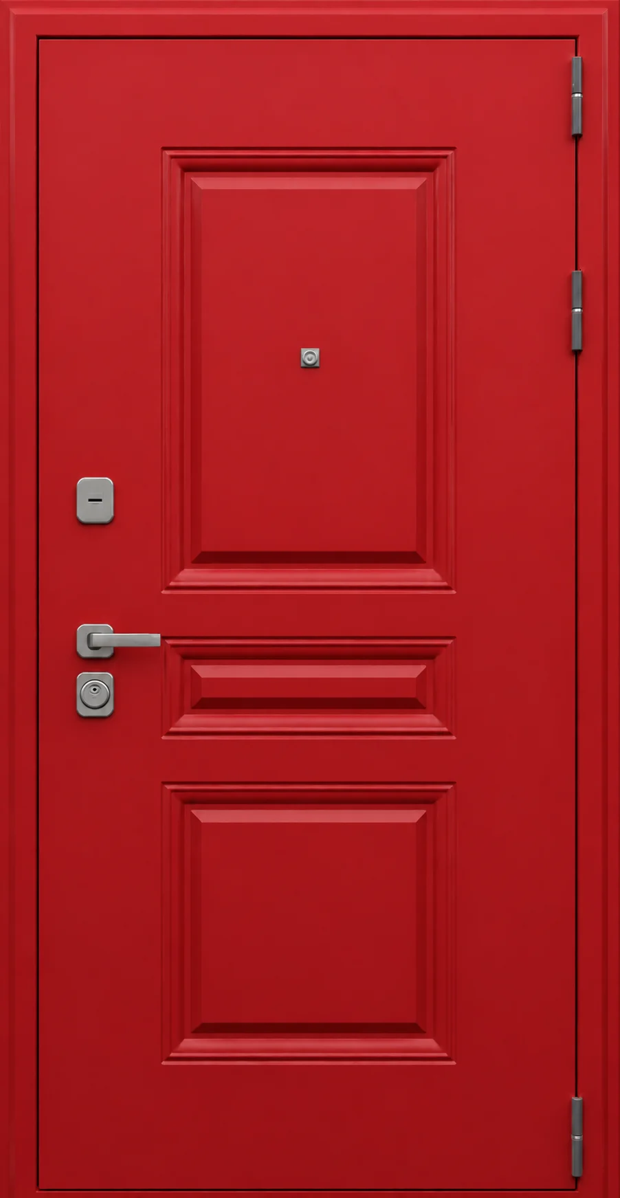 Стальная дверь «Бастион» красная